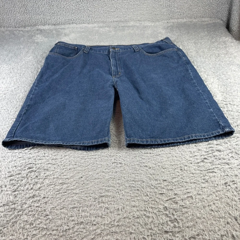 Carhartt Mens Relaxed Fit Denim Shorts Blue Cotton B354 DCW Size 42